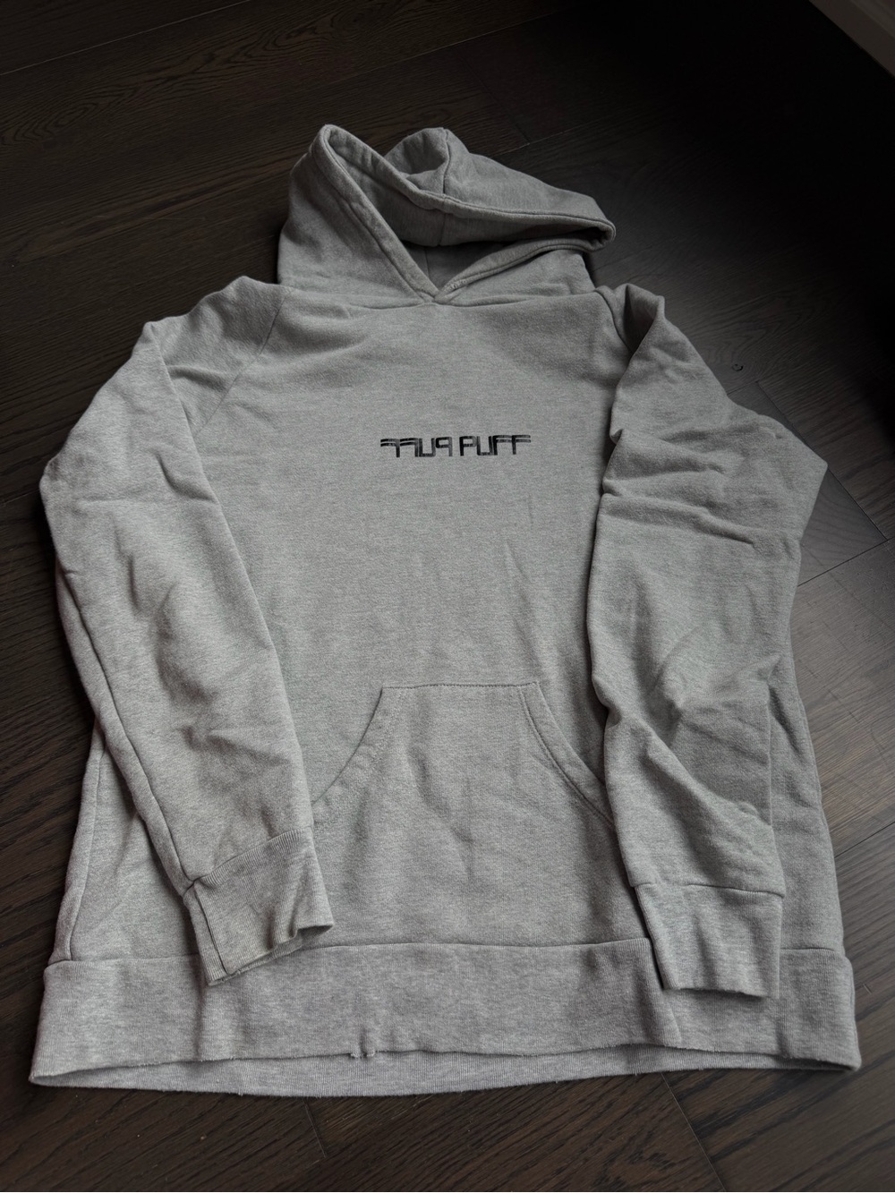 Baja East Gray Hooded Sweatshirt